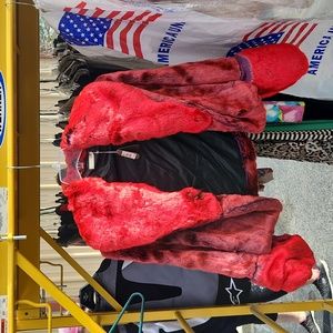 Fur,  cropped jacket.